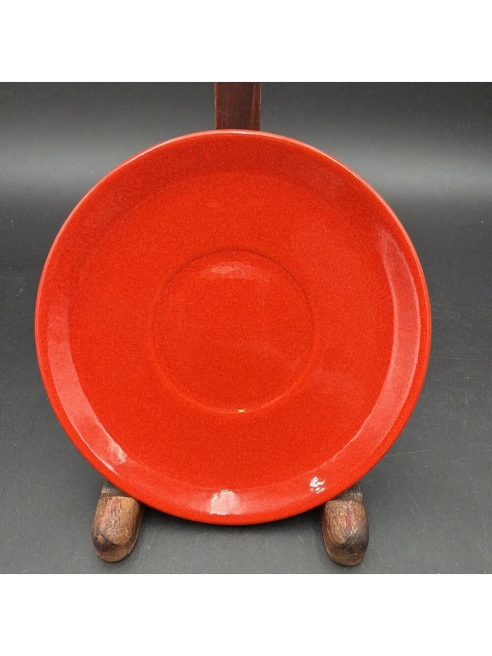 1 Vintage Waechtersbach West Germany Red Saucer for Stacking Coffee Mugs VG